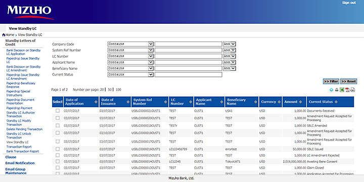 Mizuho Global Trade Service