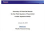 Go to Summary of Financial Results for the Third Quarter of FY2014 (PDF/280KB)